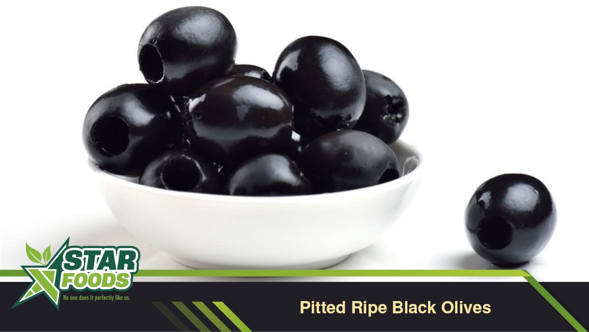 pitted ripe black olives